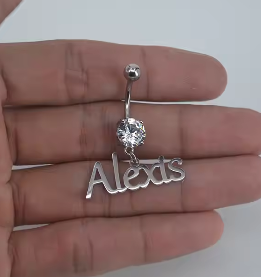 Custom Name Belly Ring